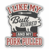 Sticker J'aime Me Faire Frotter Les Fesses (Devant)