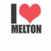 Sticker J'aime Melton (Devant)