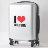 Sticker J'aime Mildura (Sur valise)