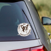 Sticker J'Aime Mon Boston Terrier Vinyl
