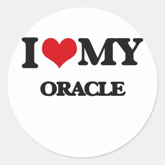 Sticker J'aime mon Oracle (Devant)