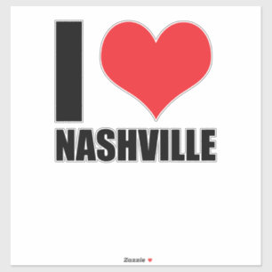 Sticker J'aime Nashville