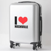 Sticker J'aime Nashville (Sur valise)