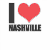 Sticker J'aime Nashville (Devant)