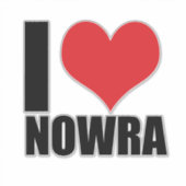 Sticker J'aime Nowra (Devant)