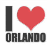 Sticker J'aime Orlando (Devant)