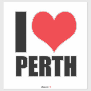 Sticker J'aime Perth