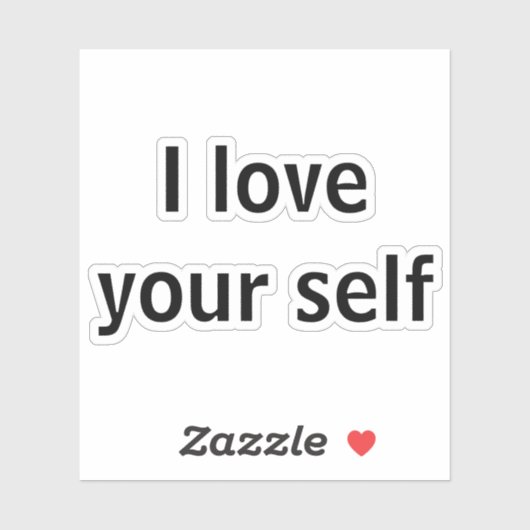 Sticker J'aime ton moi (Feuille)