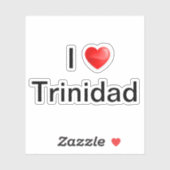 Sticker J'aime Trinidad (Feuille)