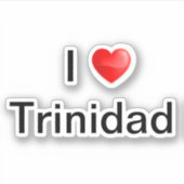 Sticker J'aime Trinidad (Devant)
