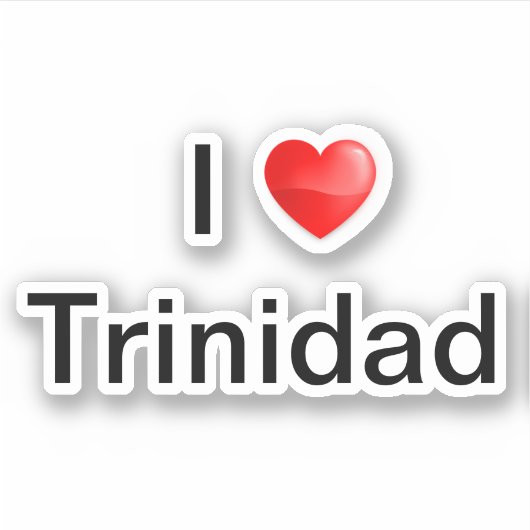 Sticker J'aime Trinidad (Devant)