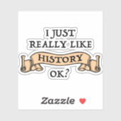 Sticker J'Aime Vraiment L'Histoire D'Accord ? Amusant rapp (Feuille)