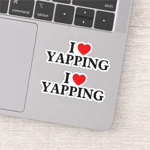 Sticker J'aime yapping Professional Yapper