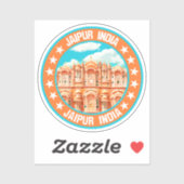 Sticker Jaipur Inde (Feuille)