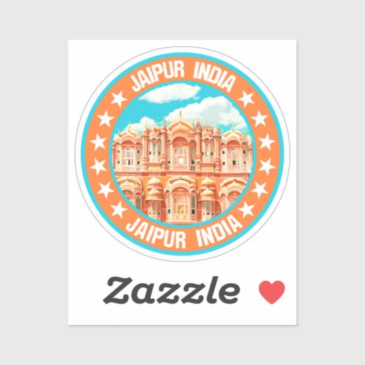 Sticker Jaipur Inde (Feuille)
