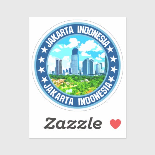 Sticker Jakarta (Feuille)