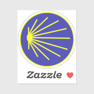 Sticker Jakobsweg Pilgermuschel