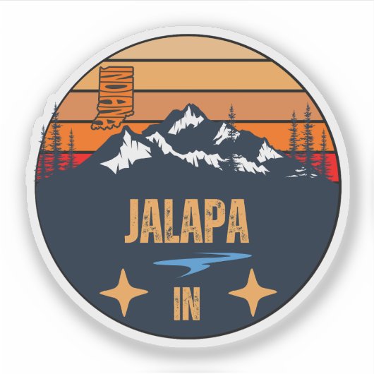 Sticker Jalapa, Indiana (Devant)