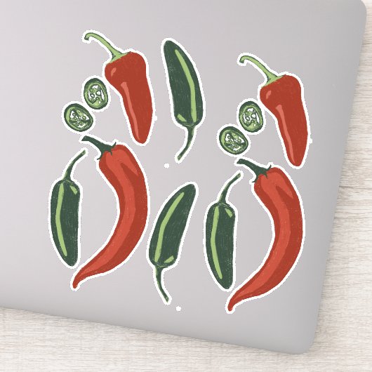 Sticker Jalapeno Chili épicé (Détail)
