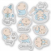 Sticker Jalon de routine de bébé (Devant)