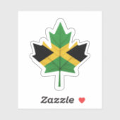Sticker Jamaican Canadian (Feuille)