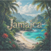 Sticker Jamaican cove (Devant)