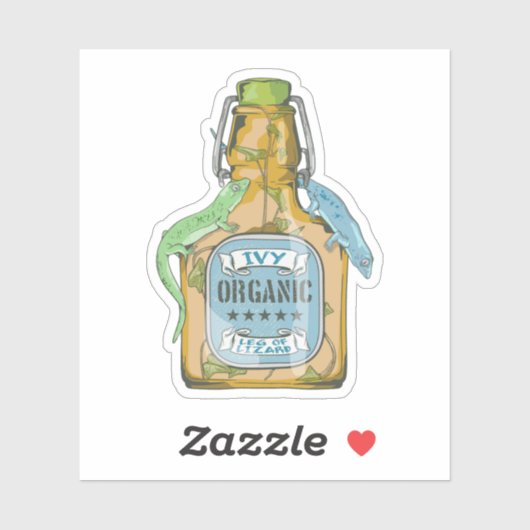 Sticker Jambe du lézard Shakespeare Macbeth (Feuille)