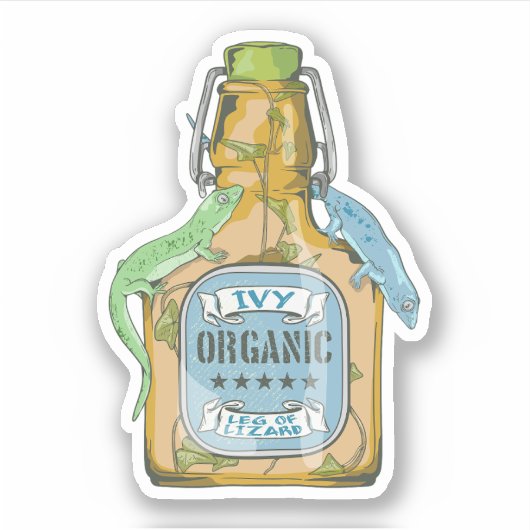 Sticker Jambe du lézard Shakespeare Macbeth (Devant)