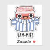 Sticker Jammies Funny Pajama Jam Pun (Feuille)