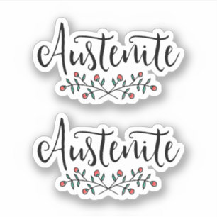 Sticker Jane Austen Floral Austenite