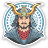 Sticker Japanese samurai (Recto)