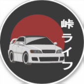 Sticker Japon Touring Sedan Touge Life (Devant)