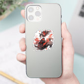 Sticker Japon Yokai Art-Fox filles (Téléphone)