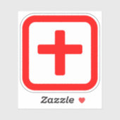 Sticker Japonais Numéro dix 十 Ju (Feuille)