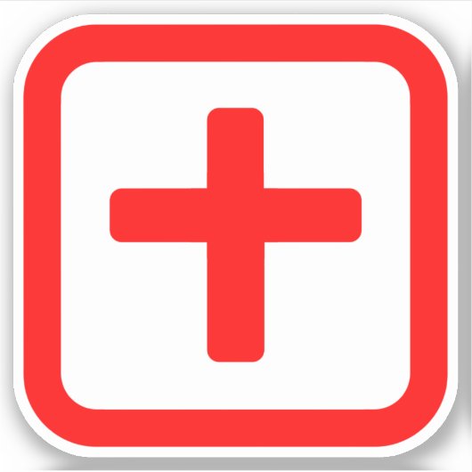 Sticker Japonais Numéro dix 十 Ju (Devant)