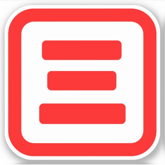 Sticker Japonais Numéro trois 三 (Devant)