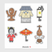 Sticker japonais Yokai Vinyl Set 2 (Feuille)