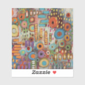 Sticker Jardin Abstrait (Feuille)