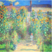 Sticker Jardin aux fleurs de Monet (Devant)