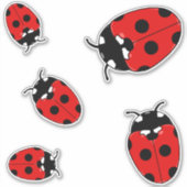 Sticker Jardin de Ladybugs mignons Insectes (Devant)