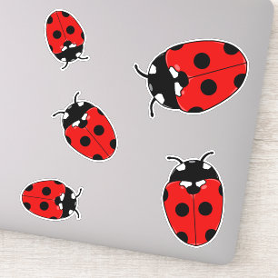 Sticker Jardin de Ladybugs mignons Insectes