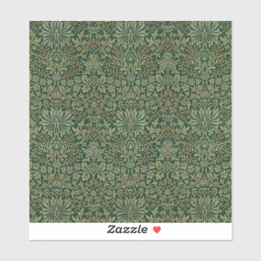 Sticker Jardin de William Morris - Verts (Feuille)