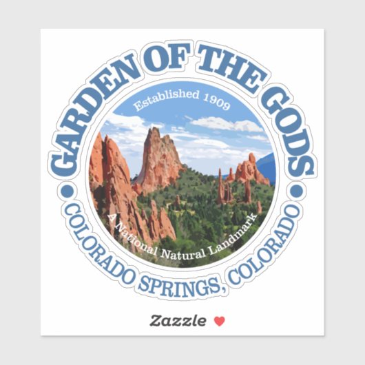 Sticker Jardin des Dieux (Feuille)