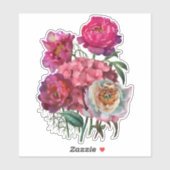 Sticker Jardin fleuri romantique (Feuille)