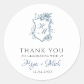 Sticker Jardin Français Bleu VICTORIA (Devant)