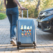 Sticker Jardin Gnome Forêt d'automne Feuilles Champignons  (Valise Insitu)