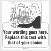 Sticker Jardin paysager Promotionnel (Feuille)