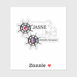 Sticker JASNE-JANAFA - logo - carte - acronyme
