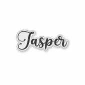 Sticker Jasper Nom - Calligraphie manuscrite (Devant)