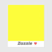 Sticker Jaune clair (couleur solide) (Feuille)